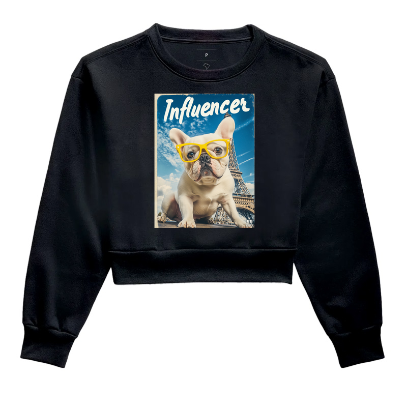 Camiseta Bulldog Frances "Influencer (Branco)"