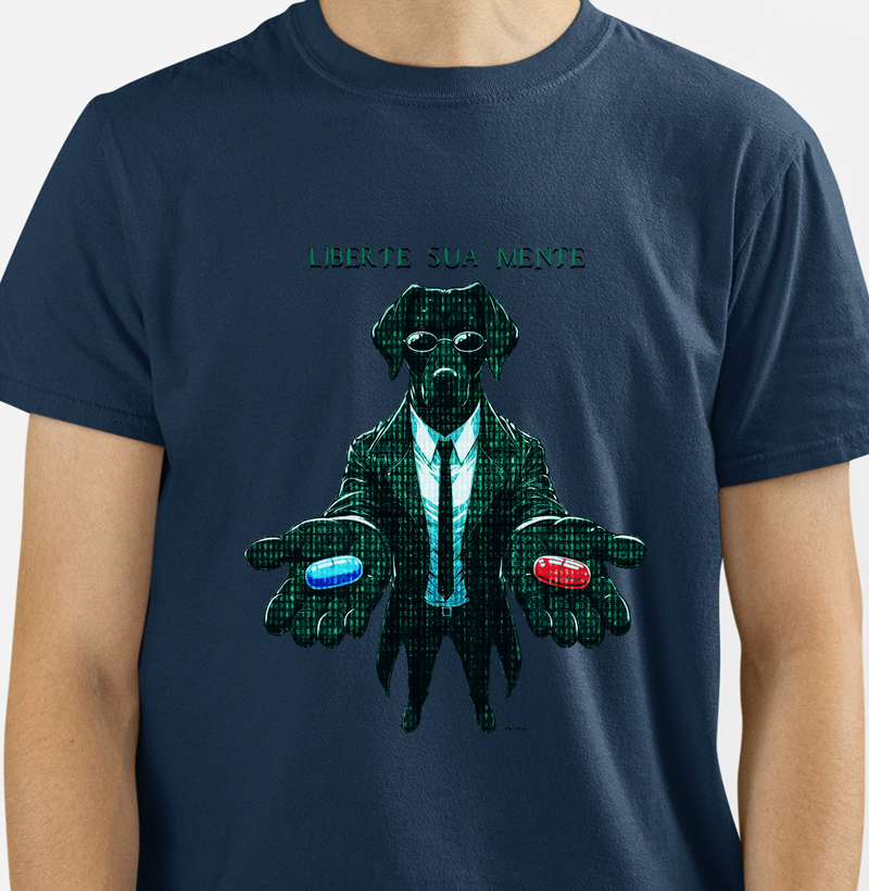 Camiseta Dog in The Matrix
