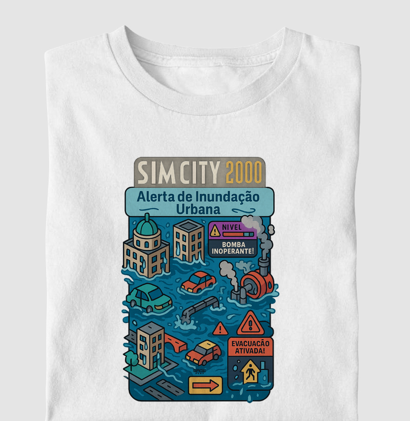 PcWin SimCity 2000 Alerta de Inundação Urbana