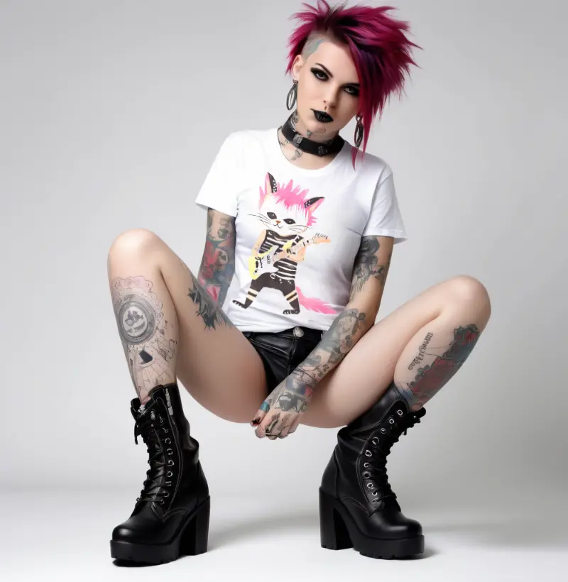 Camiseta Reserva Ink - Gato Punk