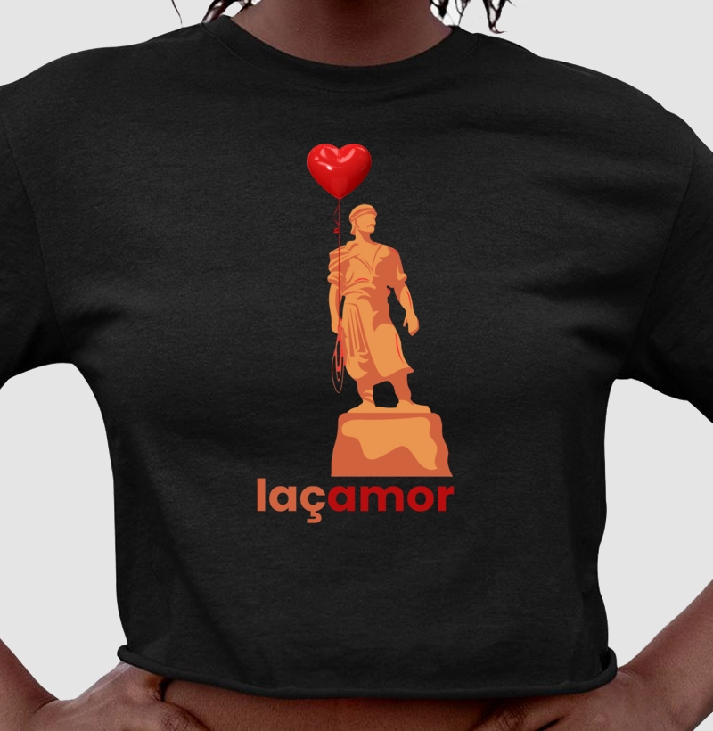 Camiseta Cropped Laçamor