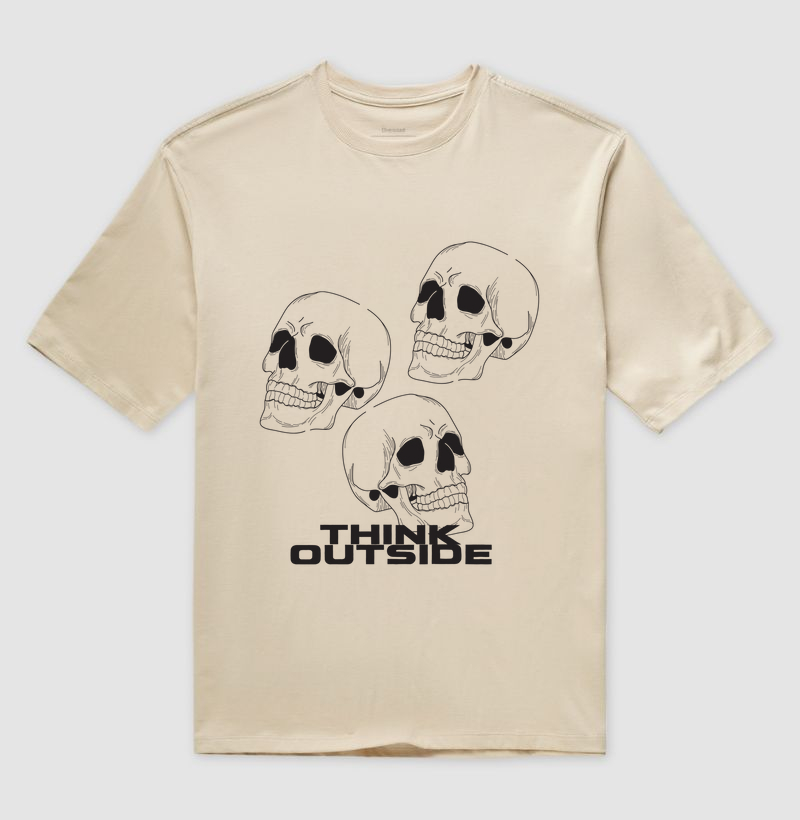 Camiseta Oversized 3 Caveiras