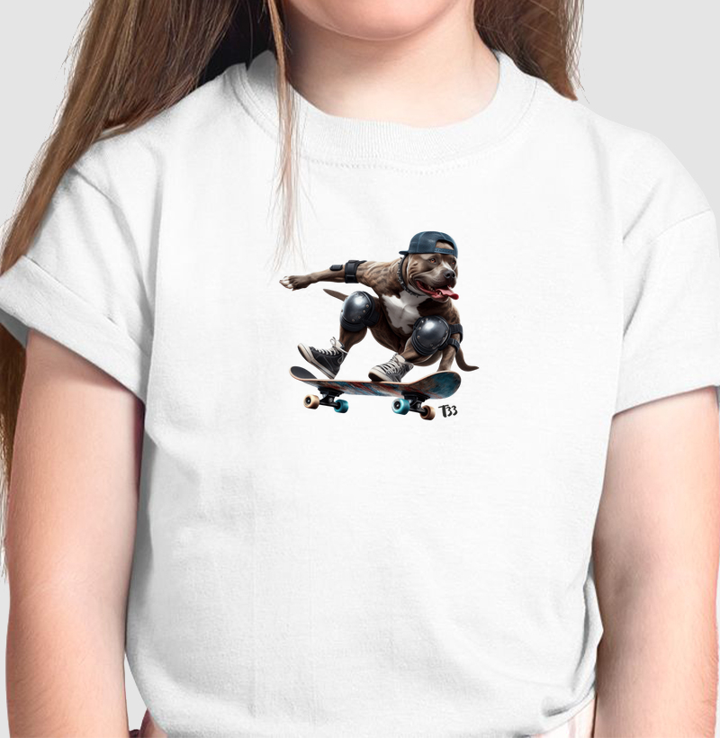 Cão Pitbull Skate