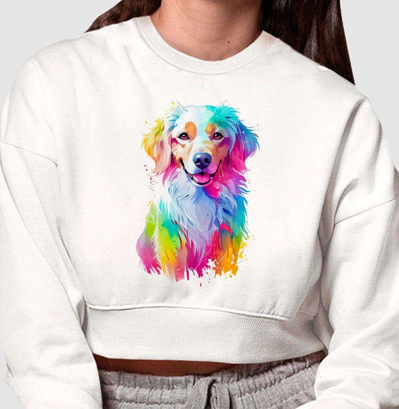 Moletom Cropped Alegria Canina
