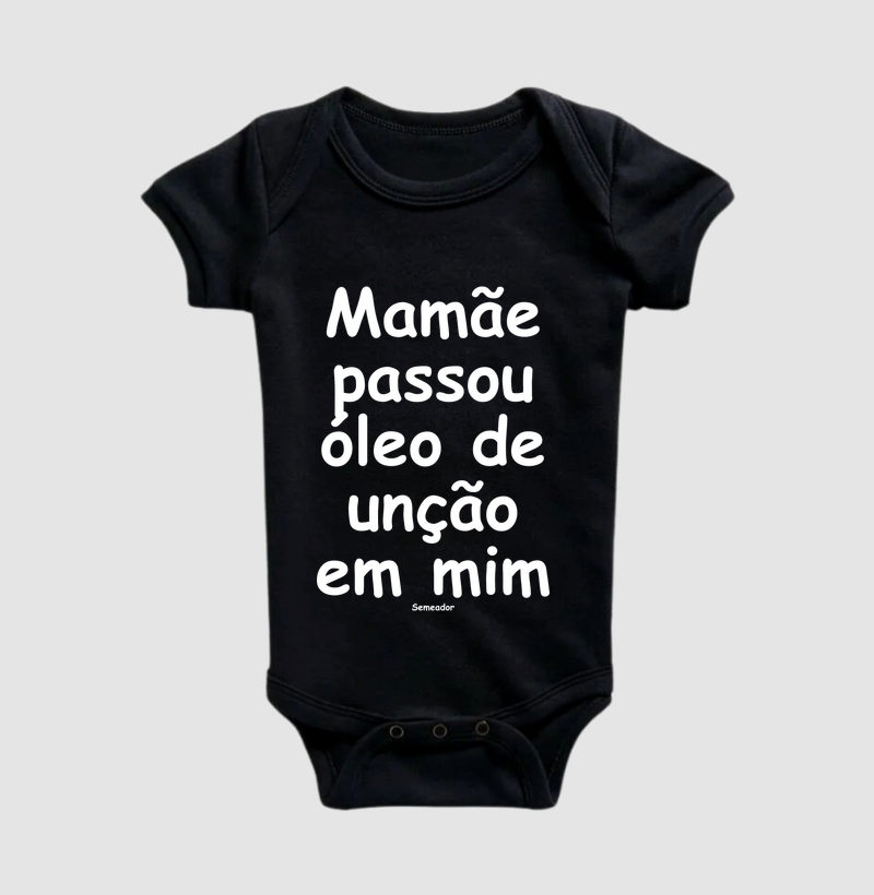 Body infantil Óleo de unção