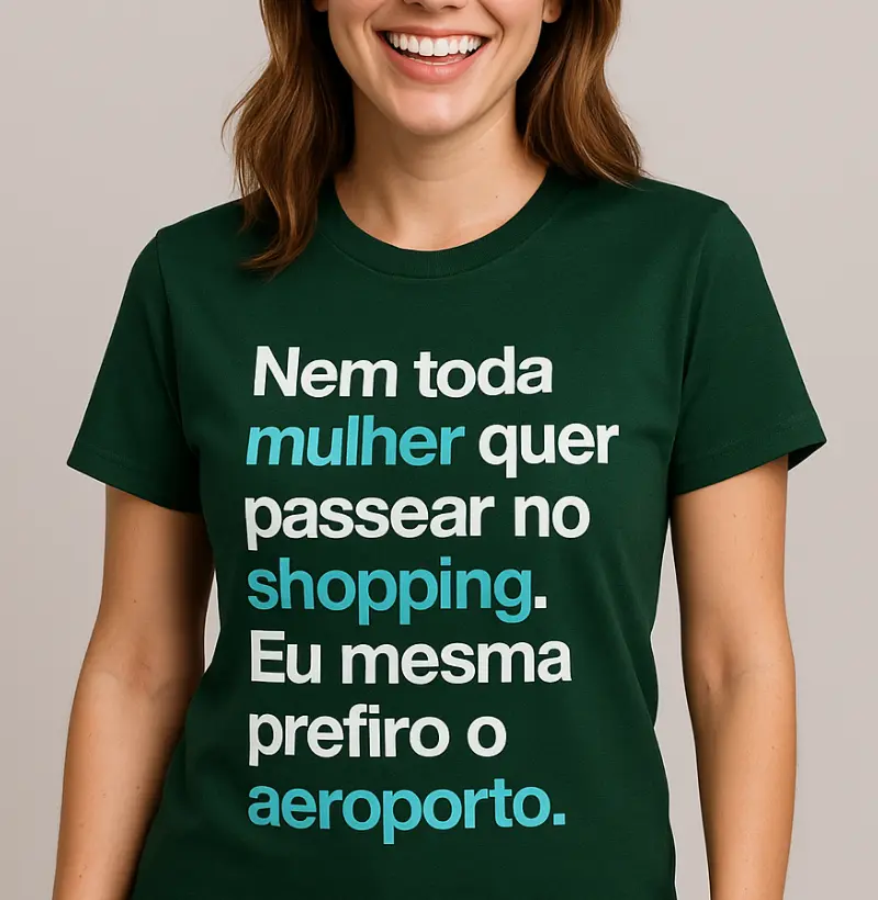 Nem toda mulher quer passear no shopping