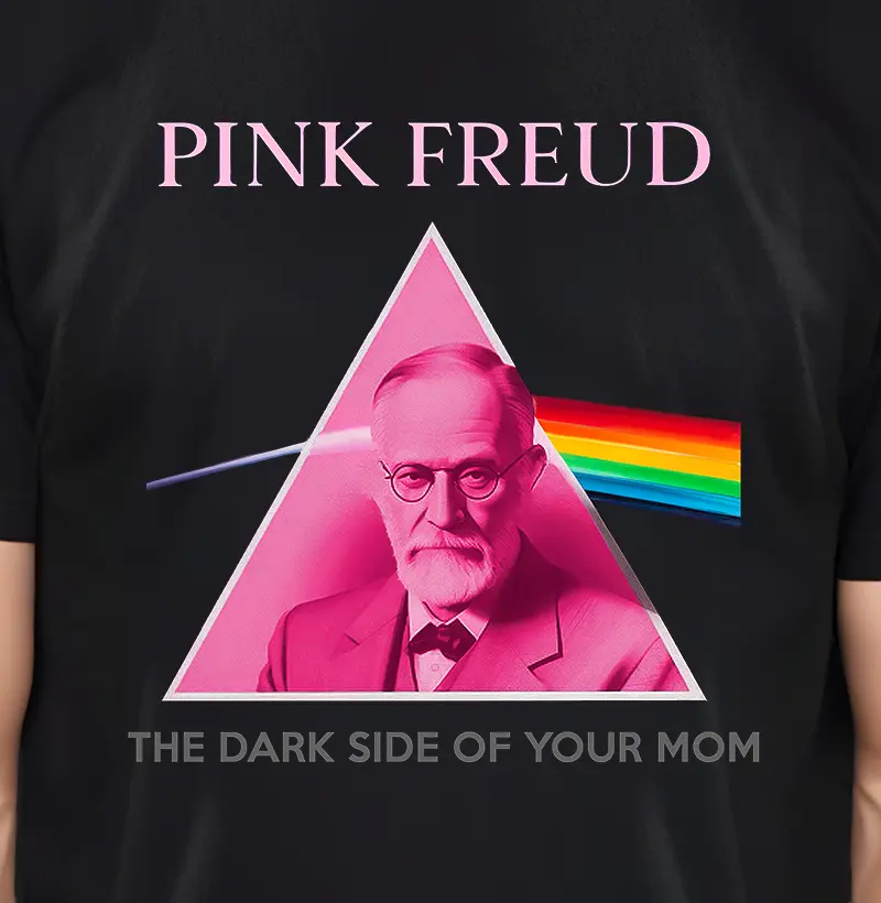 Camiseta Pink Freud the dark side of your mom