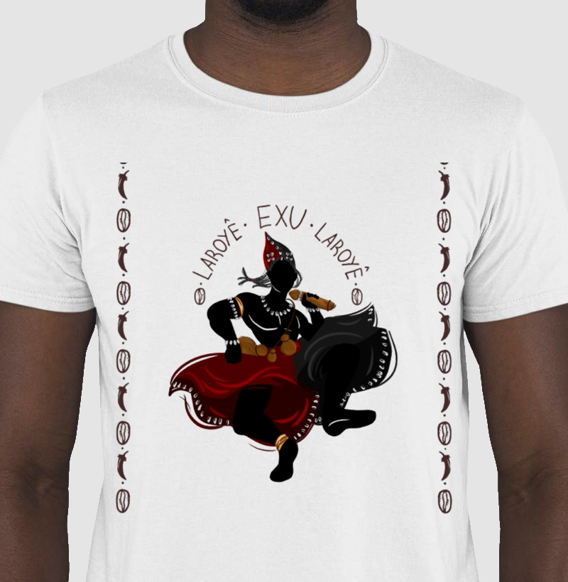 Camiseta Laroyê Exu Laroyê 100% Algodão