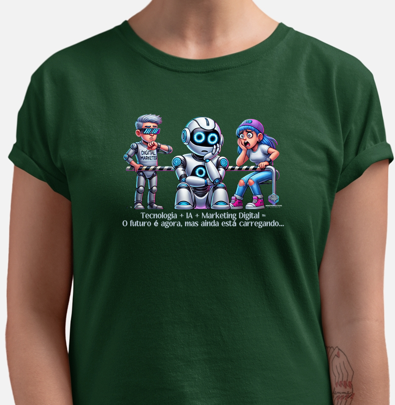 Camiseta Básica IA Tech MKT Digital - MindProductions