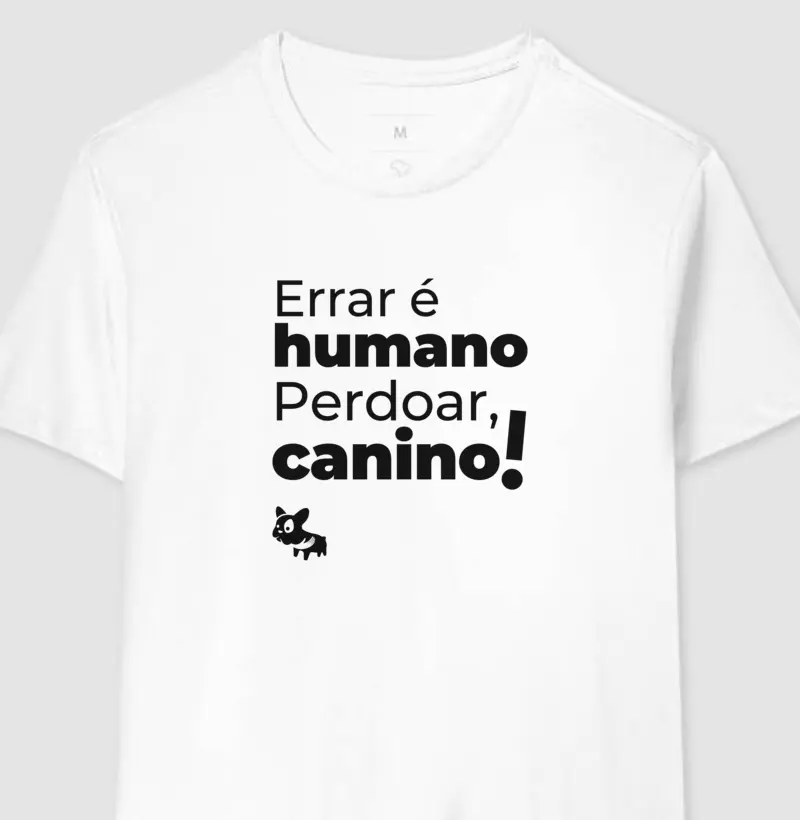 Camiseta errar é humano