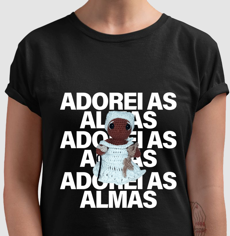 Camisa Preta-Velha Adorei As Almas