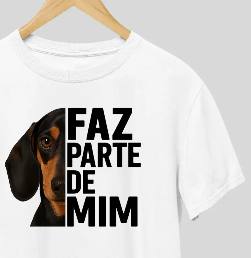 Faz parte de mim (dachshund preto)
