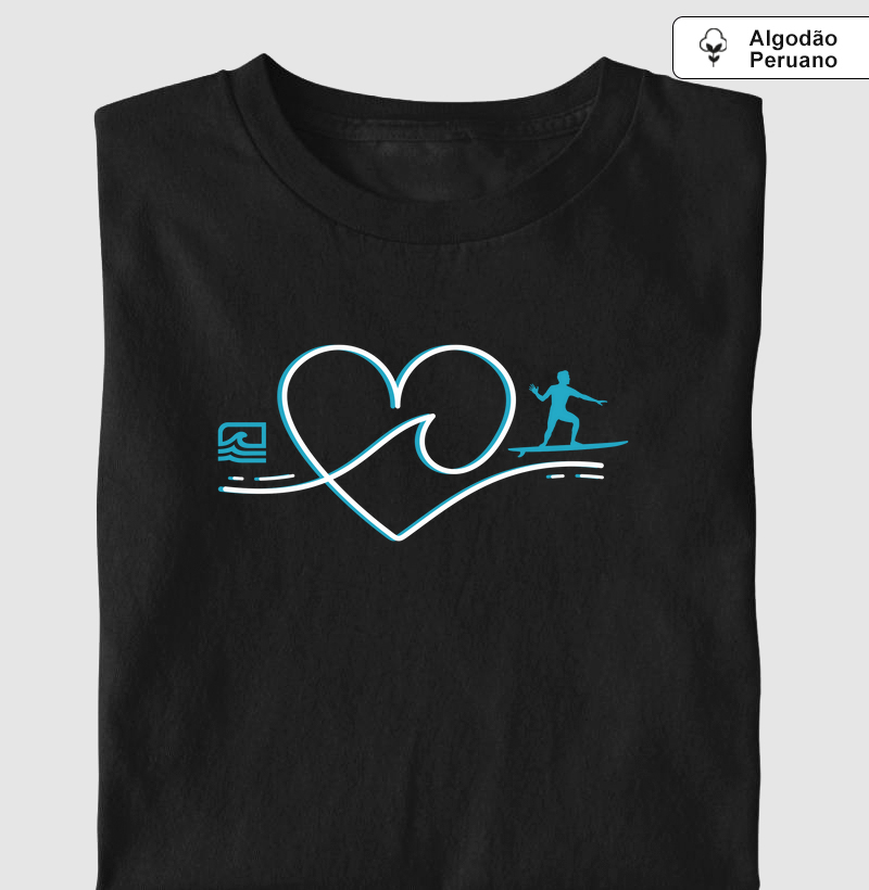 "Amor pelas Ondas" - Masculino (Algodão Peruano)