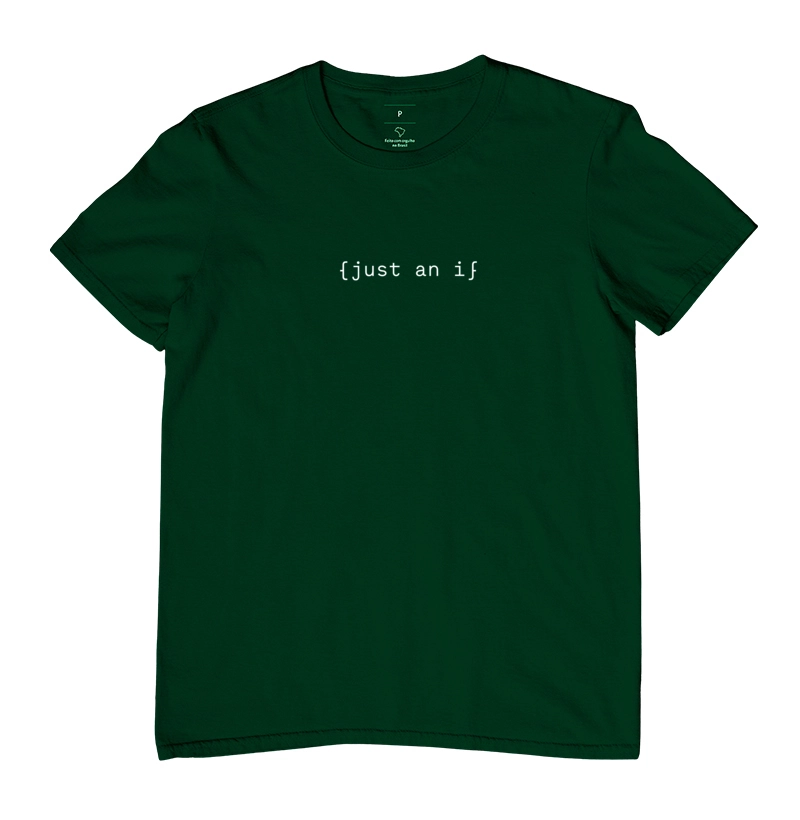 camiseta just an if - masculino - verde