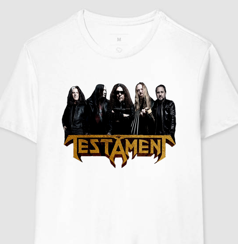Camiseta Testament - Integrantes