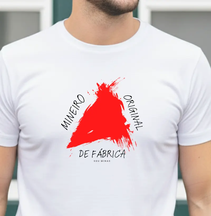 Camiseta Mineiro Original de Fábrica | Autenticidade Mineira | Orgulho das Gerais