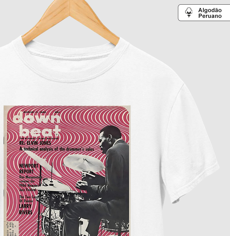 Camiseta [Limited Edition] Jones Magazine - Branca (em Pima Peruano)
