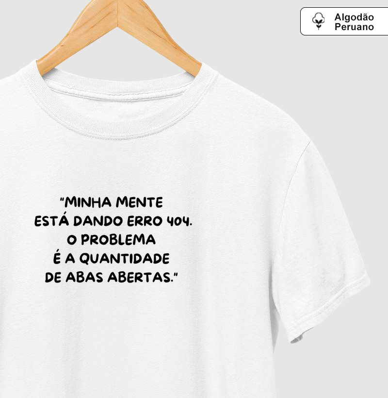 Minha mente está dando erro