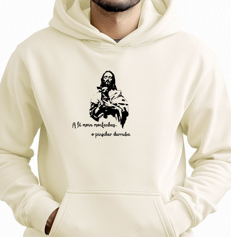 A fé move montanhas, o pinscher derruba 