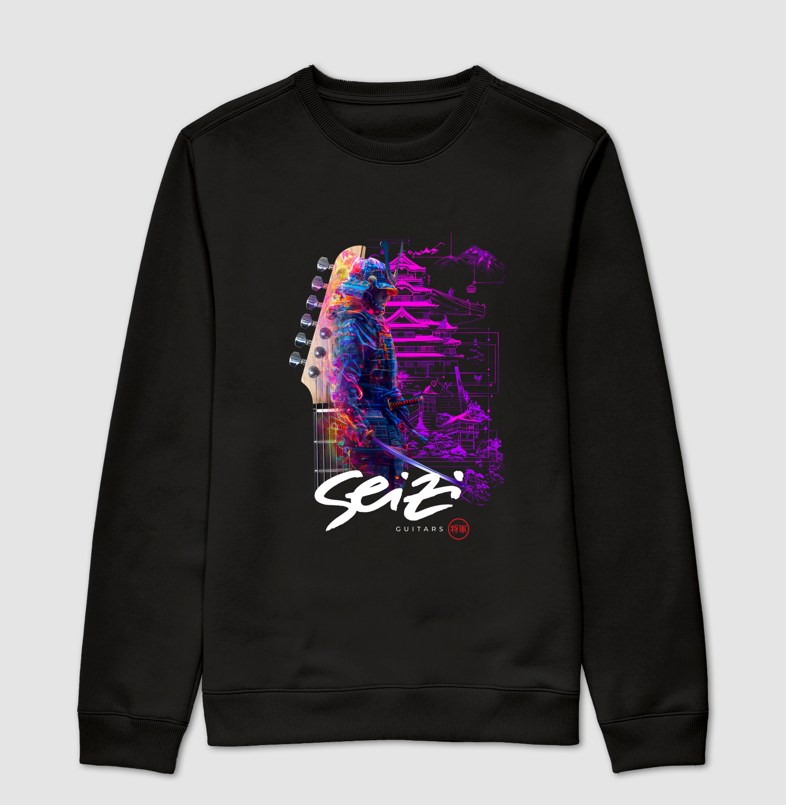 Seizi Samurai Guitar Neon