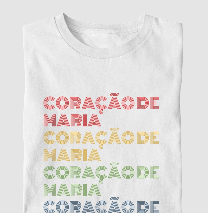 Coração de Maria Letreiro Retrô