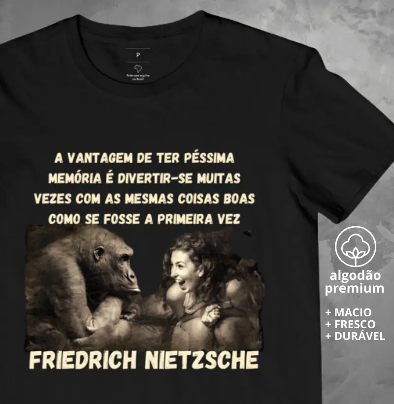 Camiseta Frase de Friedrich Nietzsche