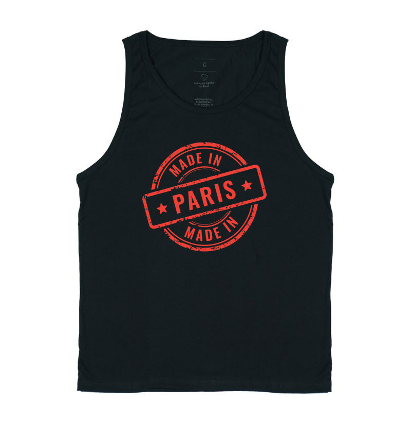 Camiseta Viagem - Carimbo Paris Made In