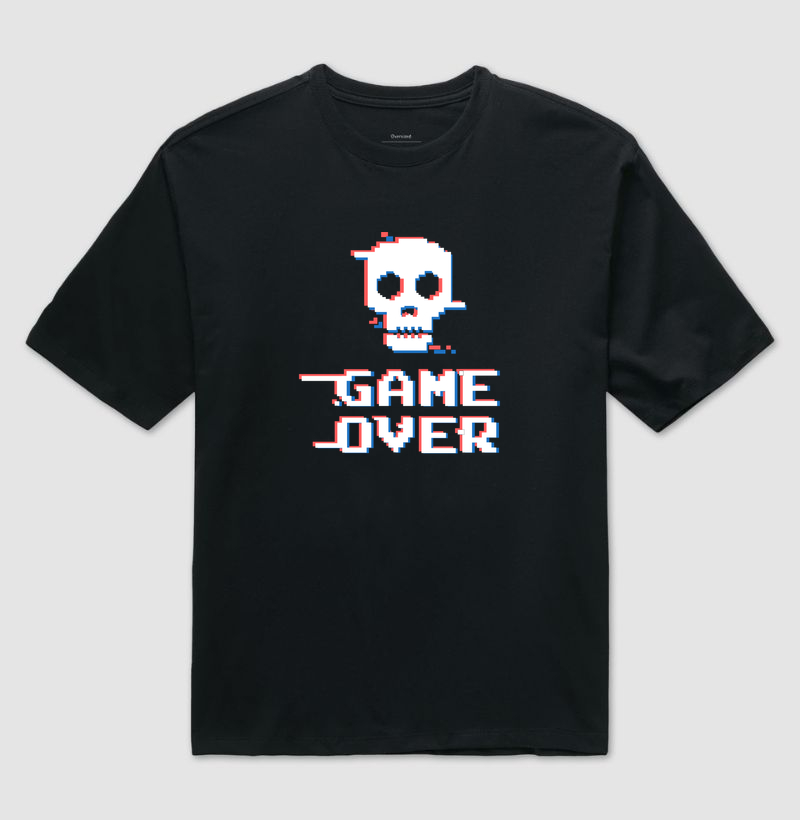 GAME OVER SKULL – Think Tee