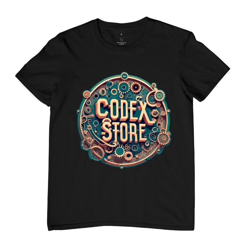 CAMISETA CODEX LOGO STEAMPUNK
