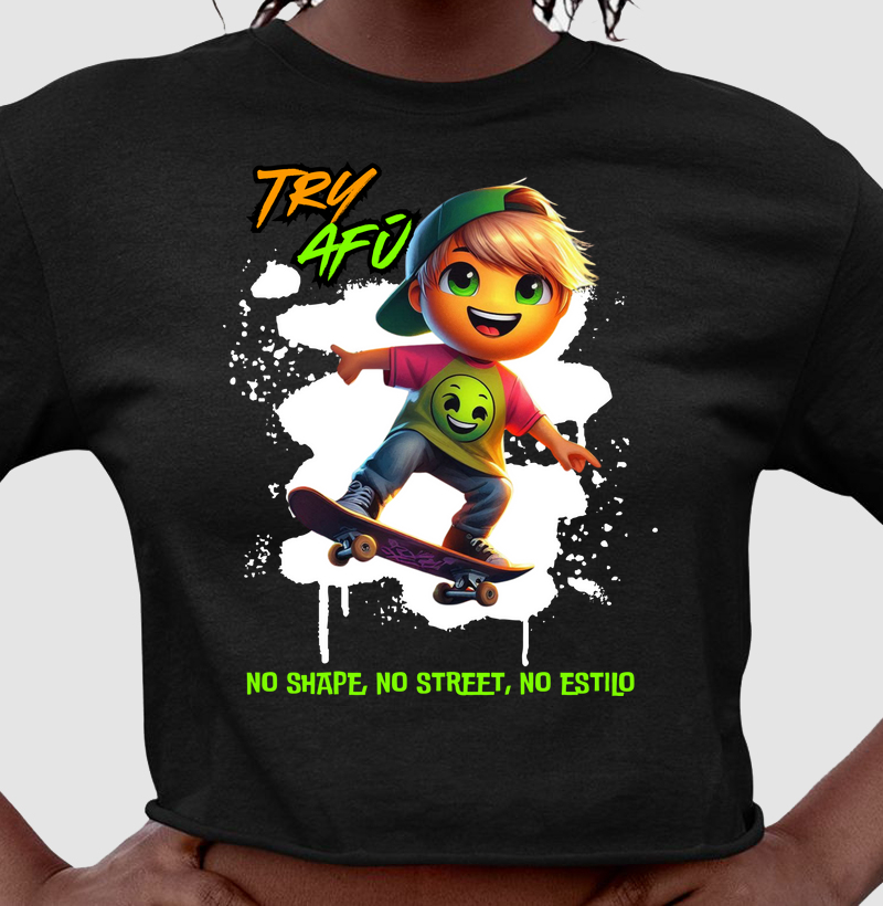 🔥 No Shape, No Street, No Estilo! O Cropped Que Eleva Seu Streetwear! 🛹💥