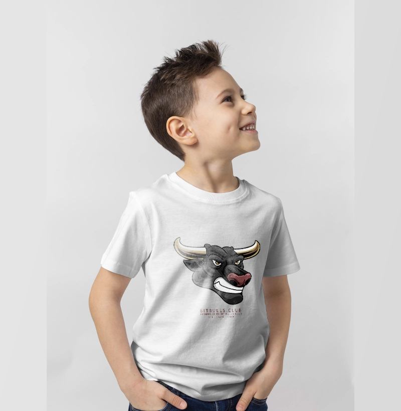 T Shirt Infantil Bull Head