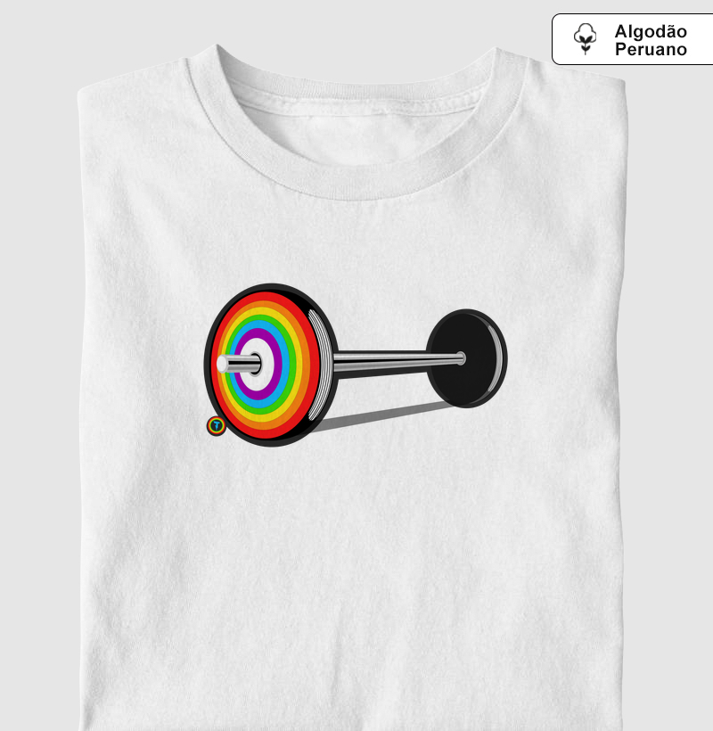 Camiseta Prime Barbell Arco - Íris