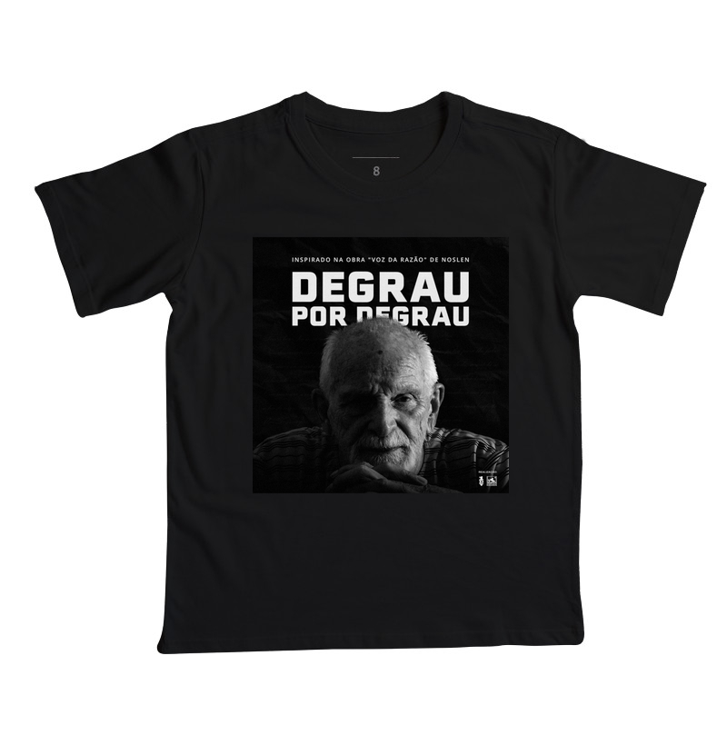Camiseta Infantil Um Degrau Por Vez - Álbum Voz da Razão