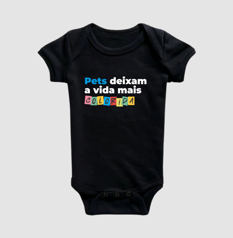 Body bebê Pets Colorem