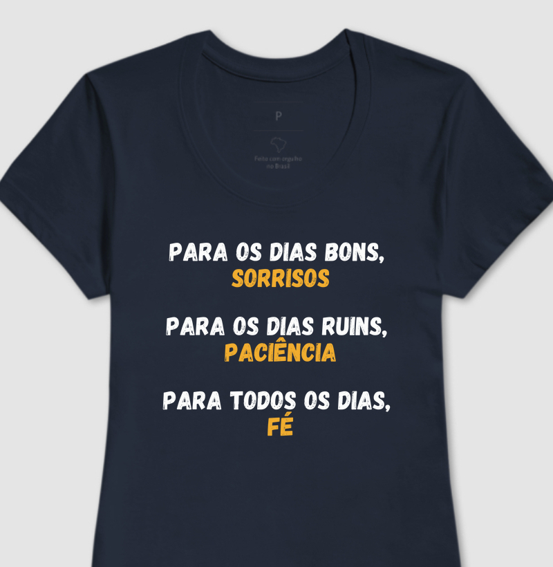 Camiseta para todos os dias fé