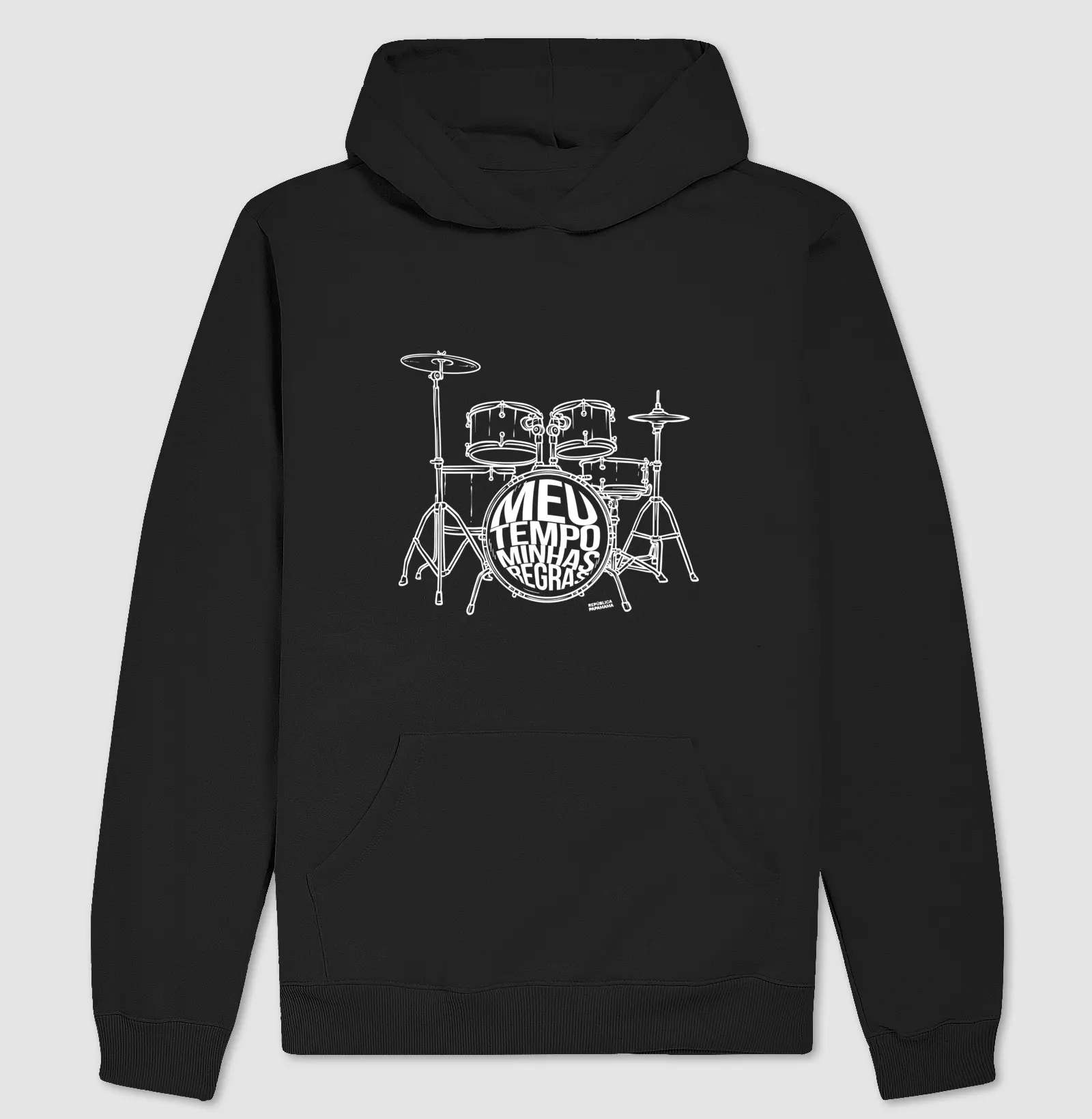 Meu tempo minhas regras (desenho preto e branco)