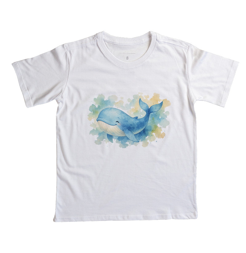 Baleia - estilo aquarela (infantil)