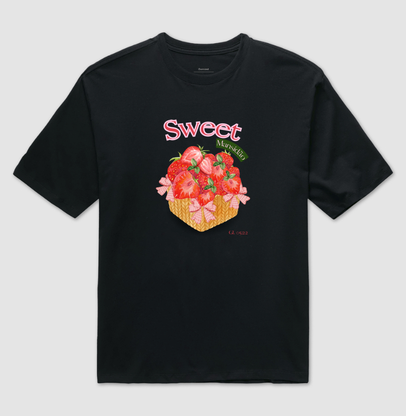 🍓 T-shirt Sweeat - Coleção Doce Fruto 🍓