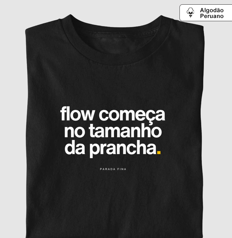 flow começa no tamanho da prancha.