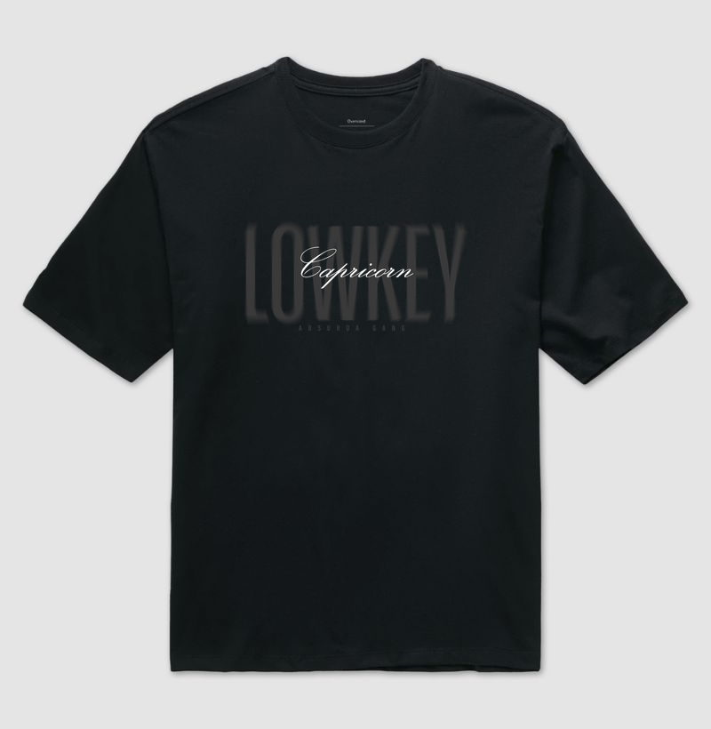 lowkey capricorn | camiseta oversized