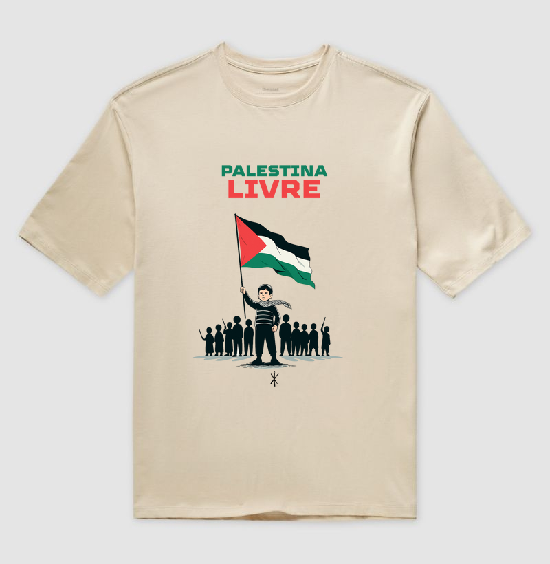 Camiseta Oversized Palestina Livre II