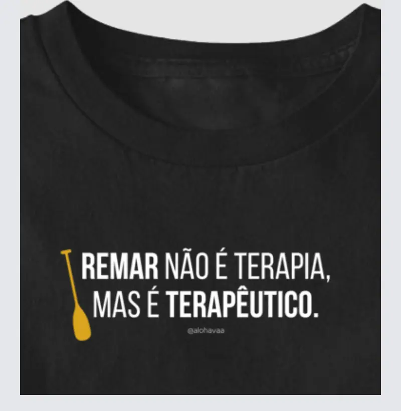 Remar não é terapia, mas é terapêutico.