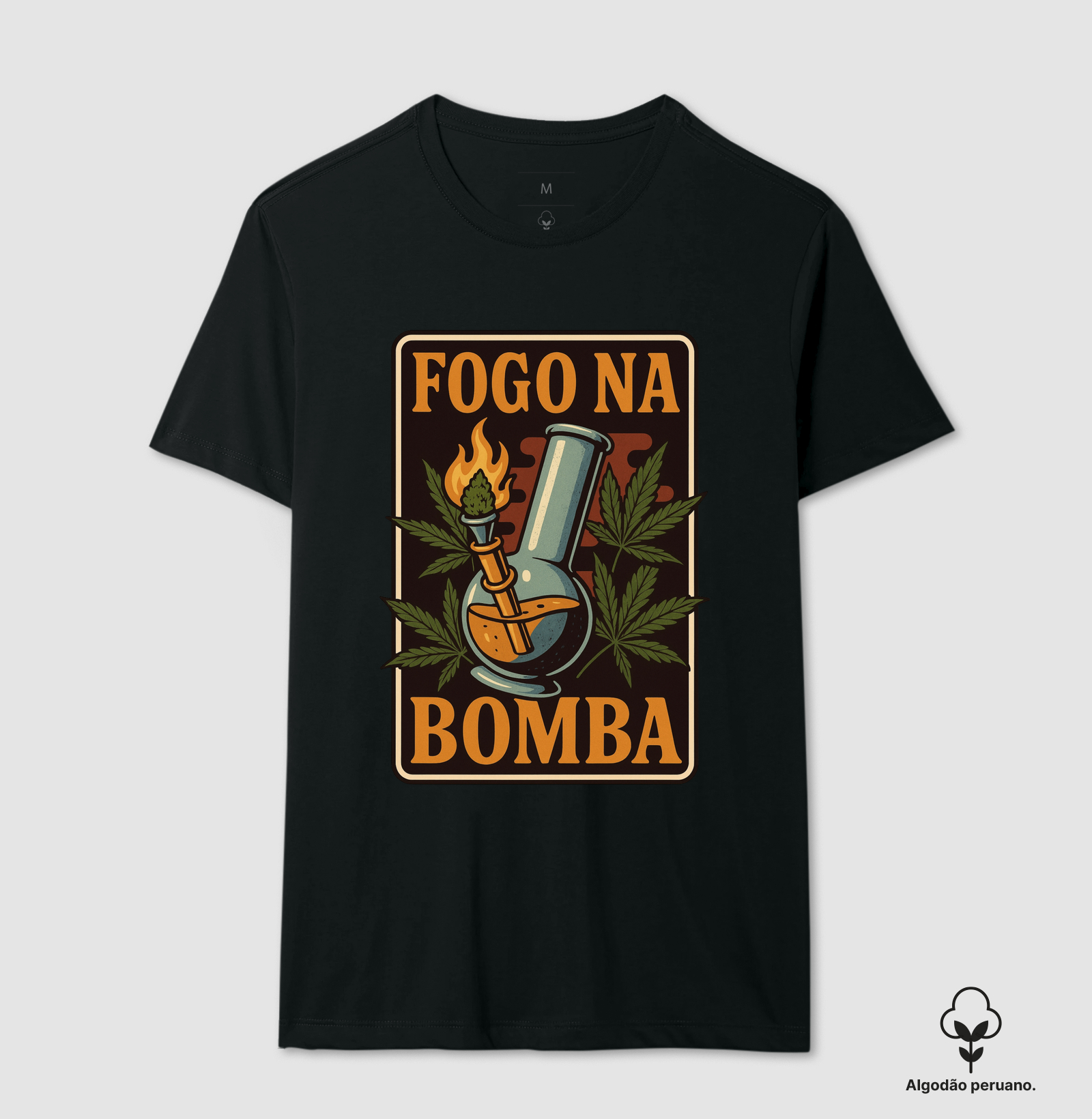 Camiseta algodão peruano - Fogo na Bomba