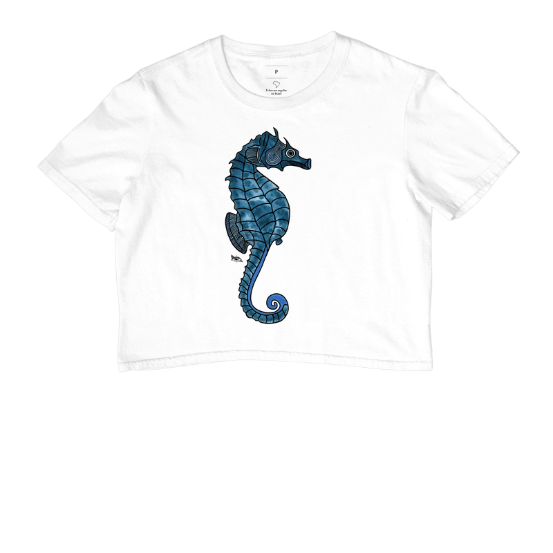 Cavalo Marinho Azul - Aquarela
