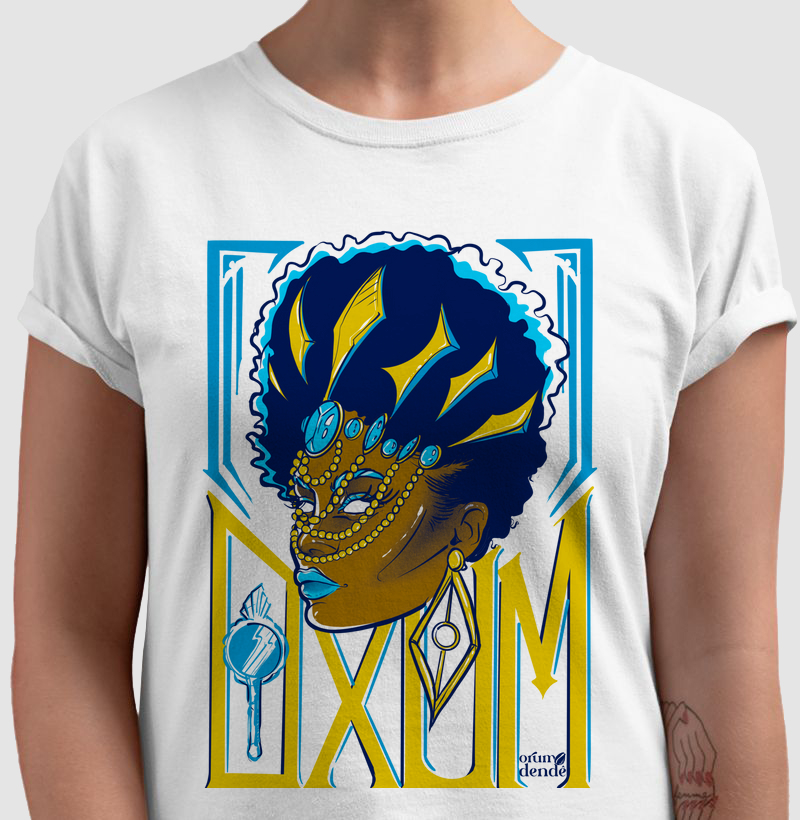 Camiseta de Oxum – Orixá do Amor e Prosperidade