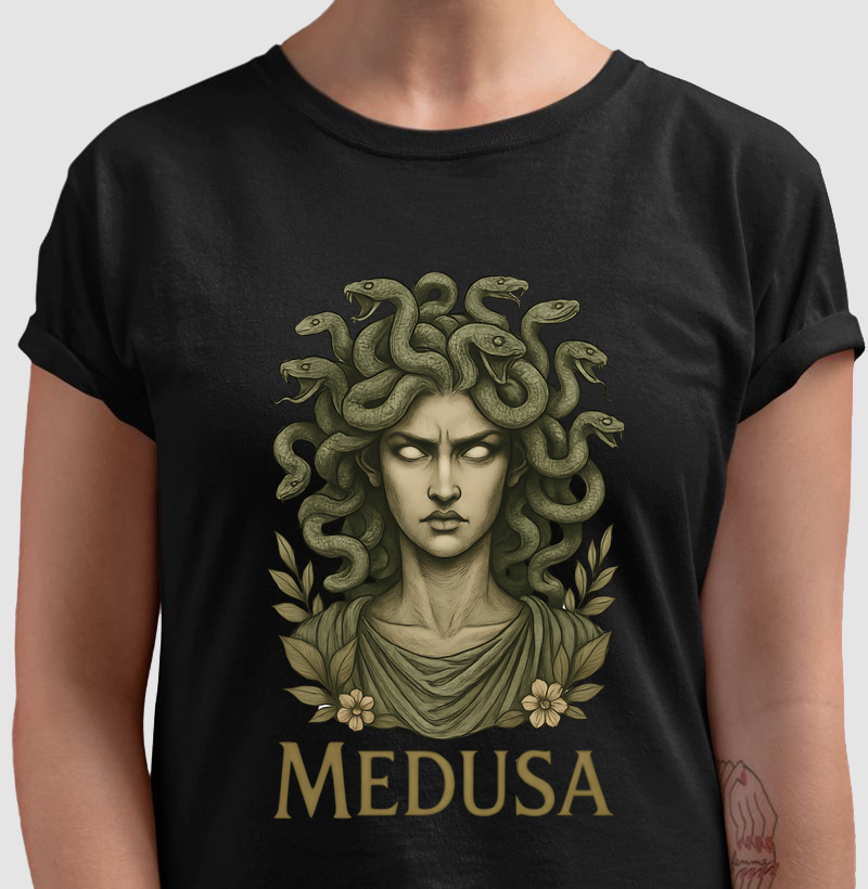 Camiseta Deusas - Medusa