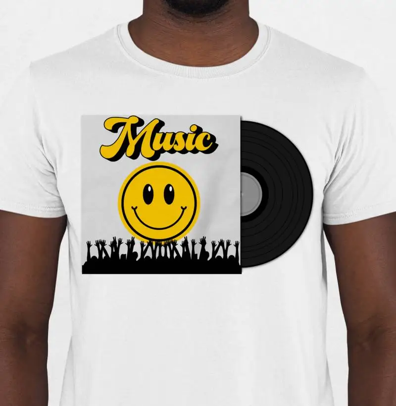 CAMISETA MUSIC VINIL 7MA ARTE