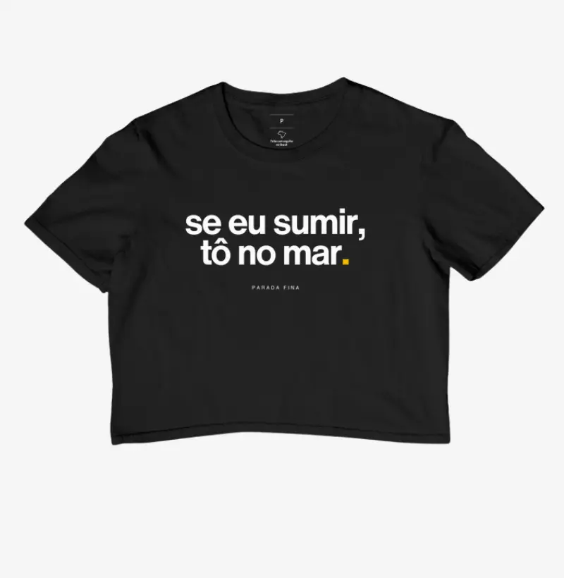 se eu sumir, tô no mar.