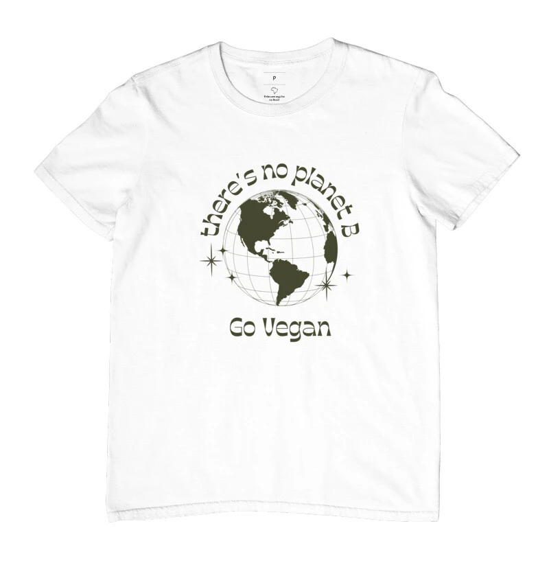 Camiseta T-Shirt Planet B Go Vegan - Várias Cores