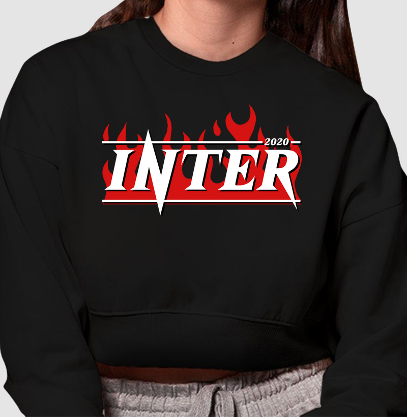 Cropped Moletom - INTER FLAME